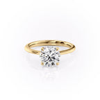 2 CT - 2.5 CT Round Cut Solitaire Moissanite Engagement Ring