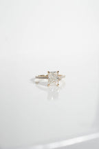 2 CT - 3 CT Radiant Cut Hidden Halo & Pave Moissanite Engagement Ring
