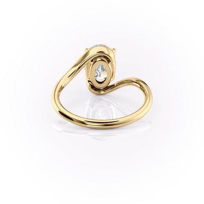 2 CT - 3 CT Oval Cut Solitaire Moissanite Engagement Ring