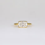 2.01 CT - 3.01 CT Radiant Cut Lab grown Diamond Solitaire Engagement Ring