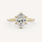 0.75 CT - 2.5 CT Oval Cut Lab grown Diamond Solitaire Stone Engagement Ring