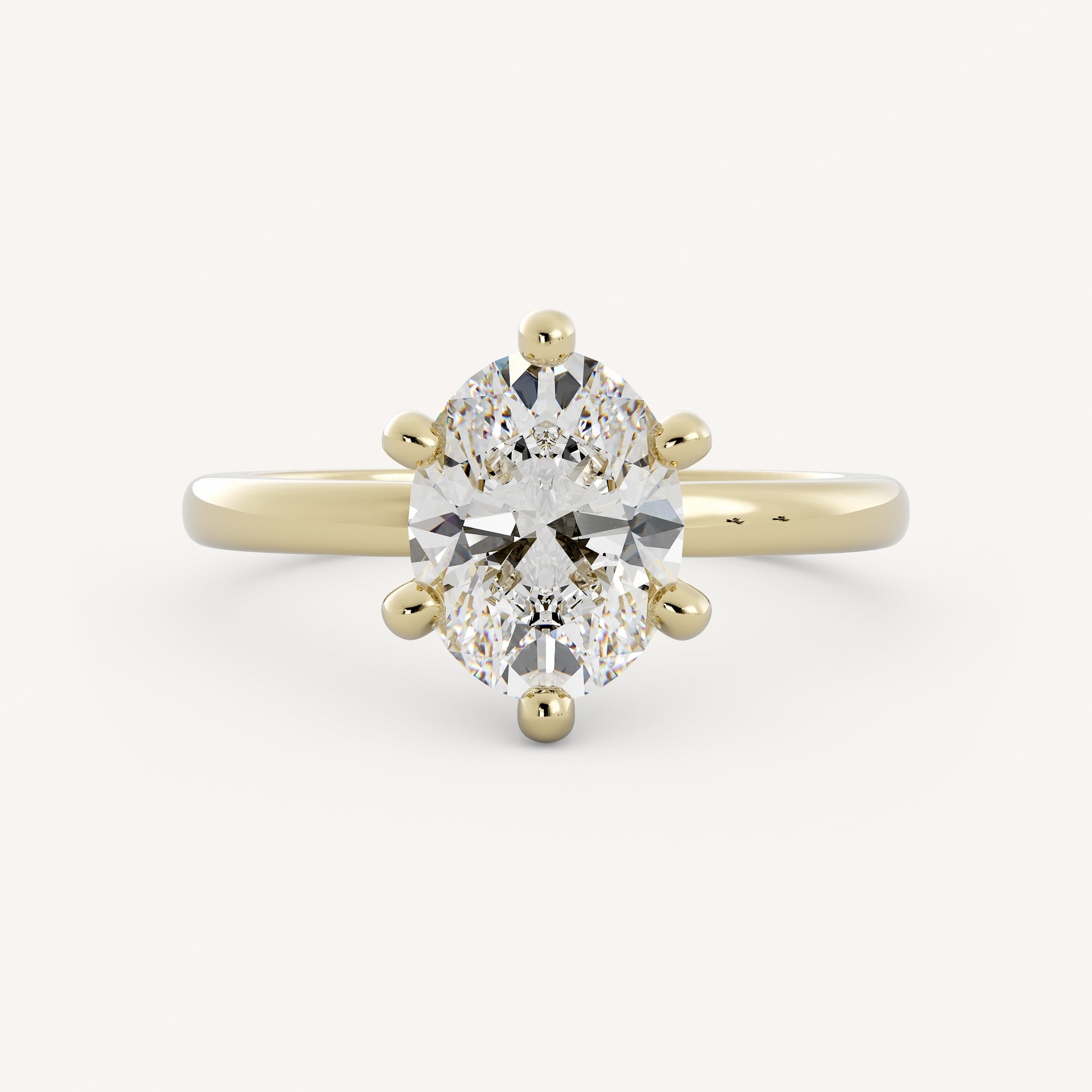 0.75 CT - 2.5 CT Oval Cut Lab grown Diamond Solitaire Stone Engagement Ring