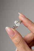 Oval Cut Solitaire Moissanite Engagement Ring