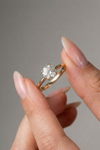 Round Cut Lab grown Diamond Solitaire Engagement Ring