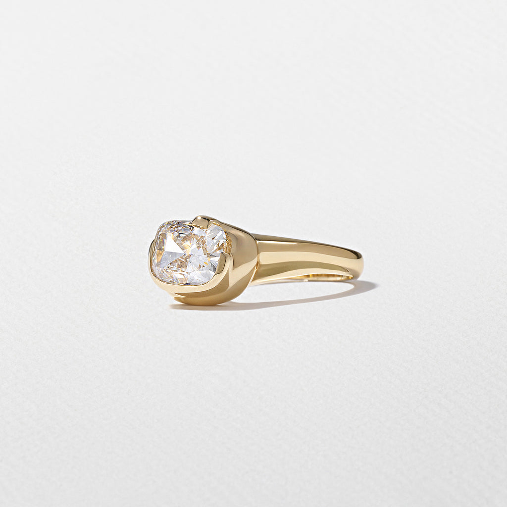 1.95 CT - 2.95 CT Elongated Cushion Cut Lab grown Diamond Unique Solitaire Engagement Ring