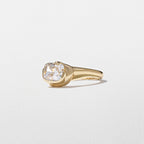 1.95 CT - 2.95 CT Elongated Cushion Cut Lab grown Diamond Unique Solitaire Engagement Ring