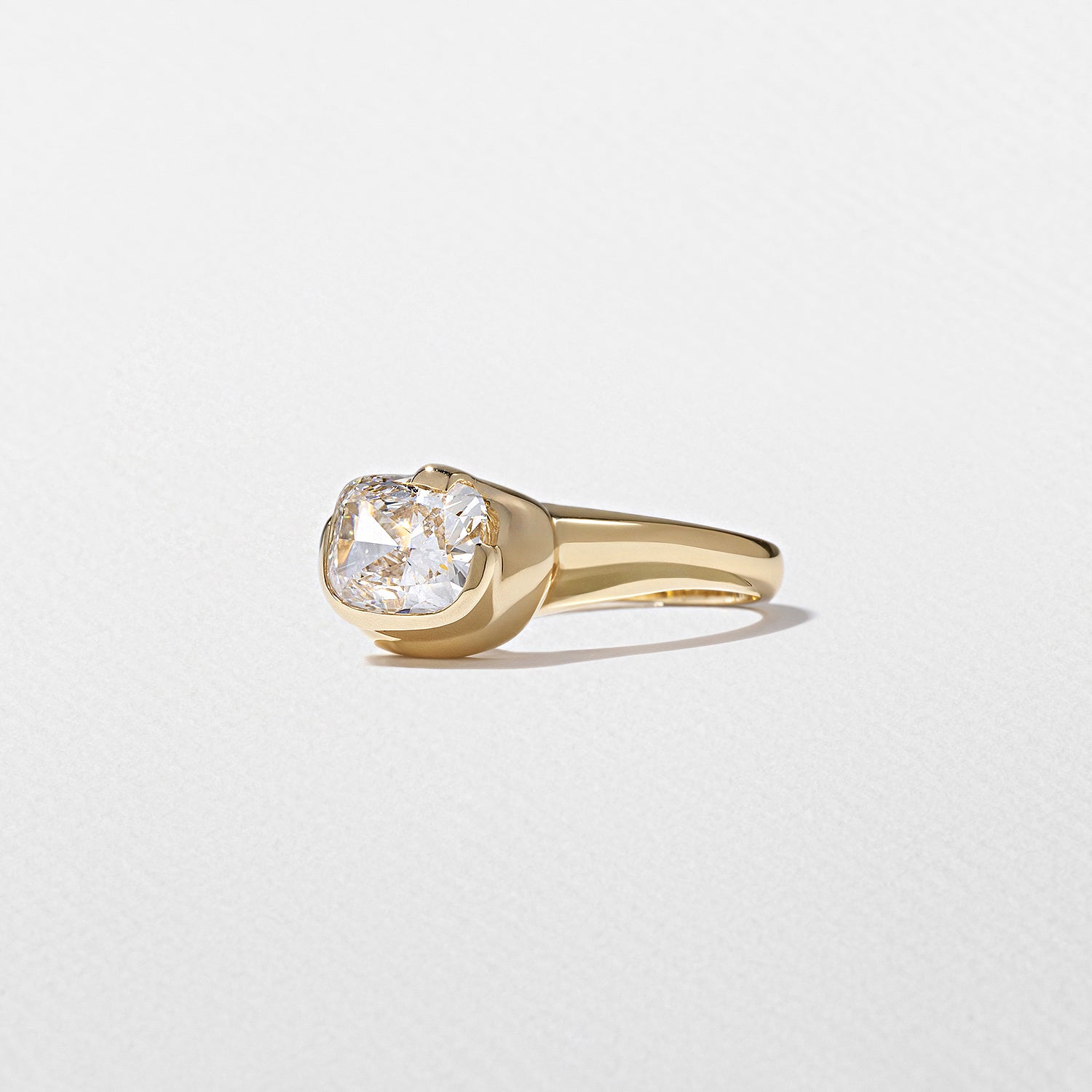 1.95 CT - 2.95 CT Elongated Cushion Cut Lab grown Diamond Unique Solitaire Engagement Ring