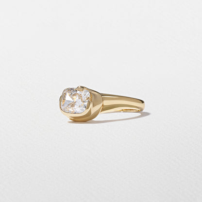 1.95 CT - 2.95 CT Elongated Cushion Cut Lab grown Diamond Unique Solitaire Engagement Ring