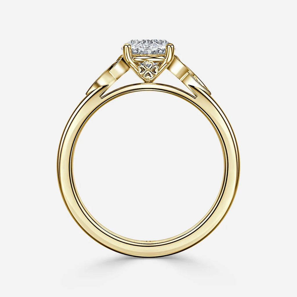 1.5 CT - 3.6 CT Oval Cut Vintage Style Moissanite Engagement Ring