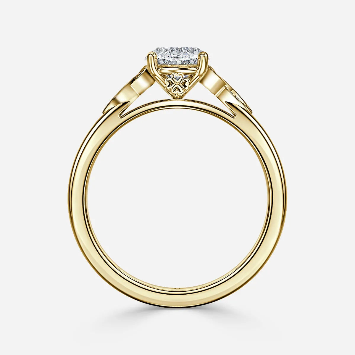 1.5 CT - 3.6 CT Oval Cut Vintage Style Moissanite Engagement Ring