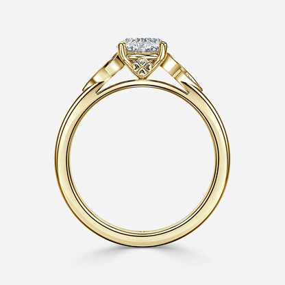 1.5 CT - 3.6 CT Oval Cut Vintage Style Moissanite Engagement Ring