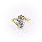 2 CT - 3 CT Oval Cut Solitaire Moissanite Engagement Ring