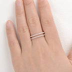 0.2 TCW Round Moissanite Dainty Eternity Wedding Band