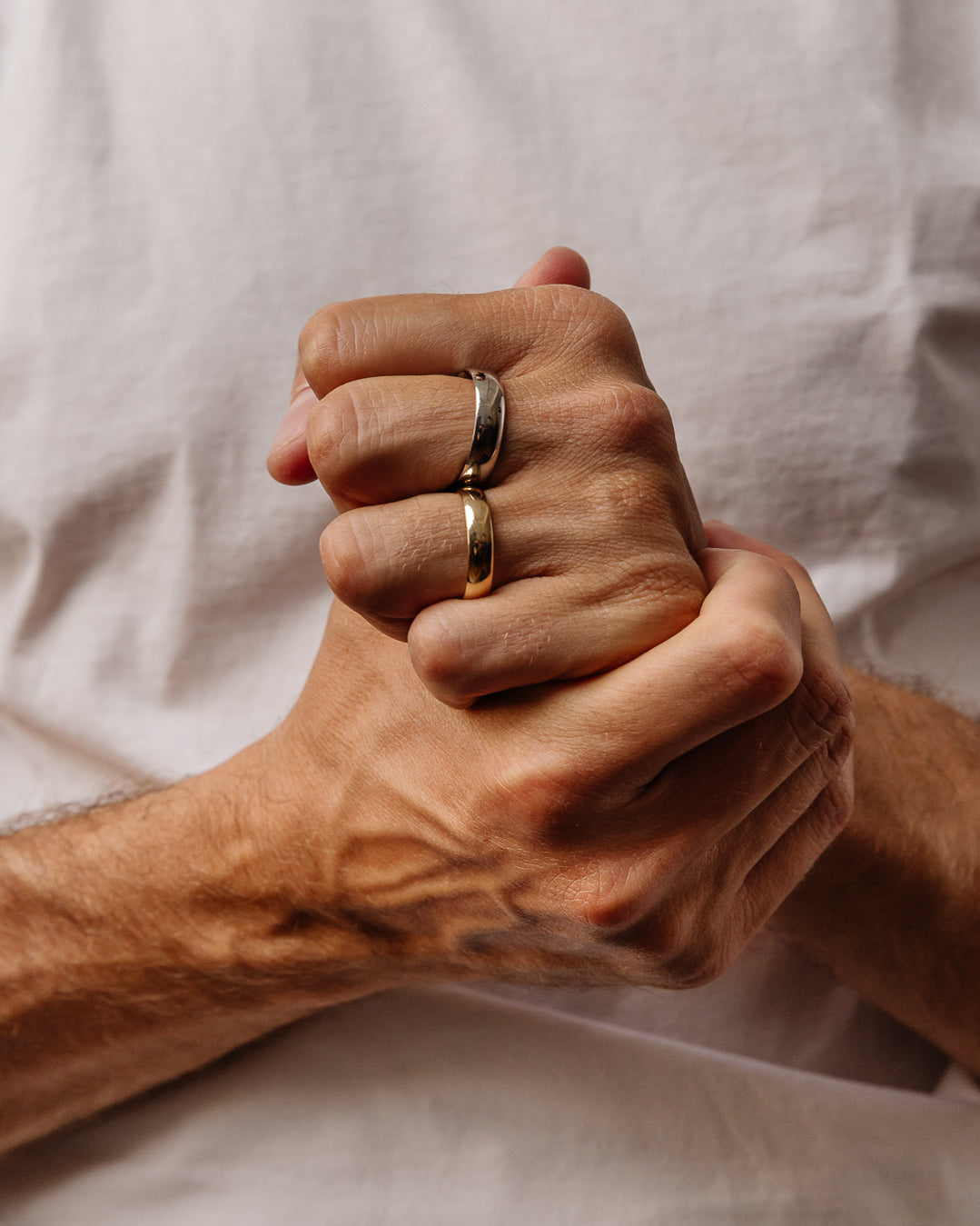 Plain Classic Polished Wedding Band For Men