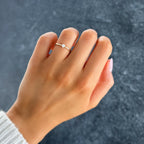 0.15 TCW Round CVD Diamond Compass Wedding Band