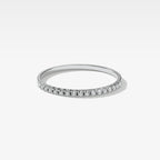 0.17 TCW Round CVD Diamond Petite French Pave Wedding Band