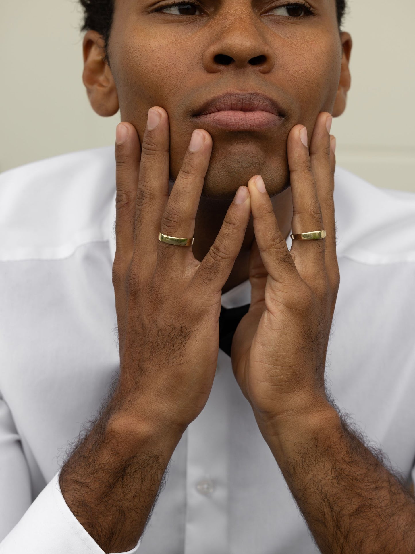 Plain Polished Wedding Band For Men