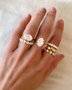 1.4 TCW Round CVD Diamond Claw Pave Wedding Band