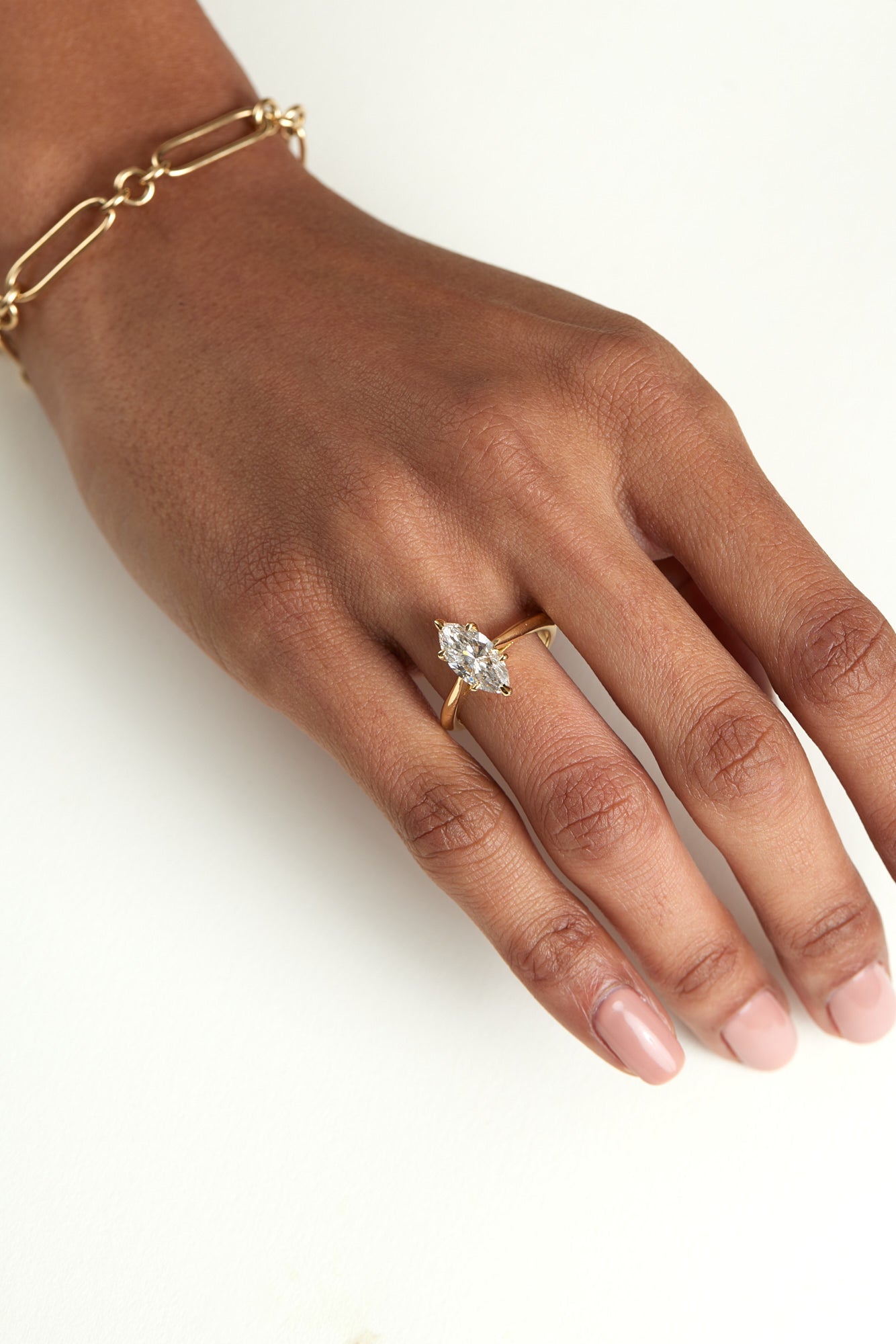 1.8 CT - 2.5 CT Marquise Cut Lab grown Diamond Solitaire Engagement Ring