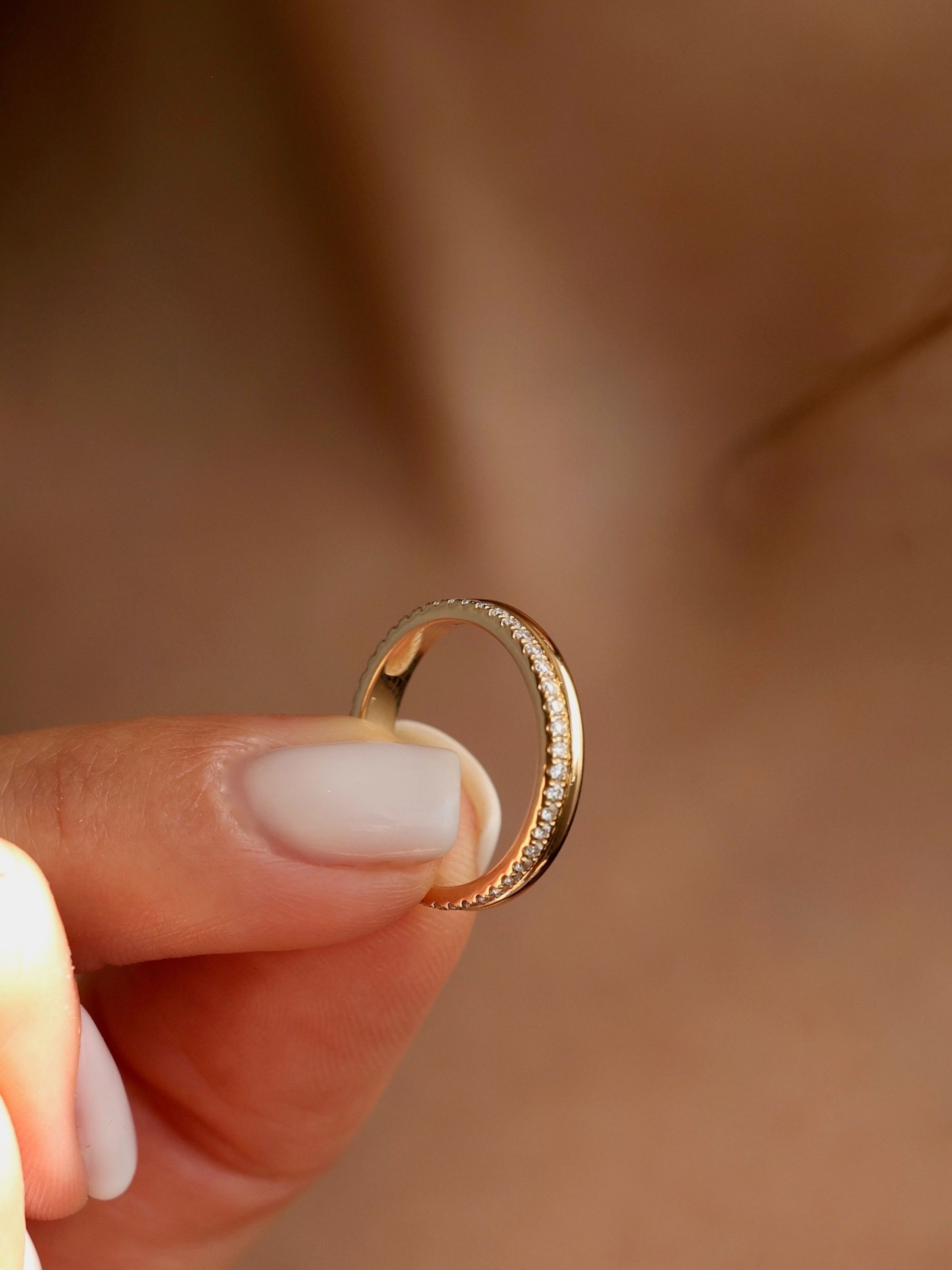0.4 TCW Round CVD Diamond Pave Wedding Band