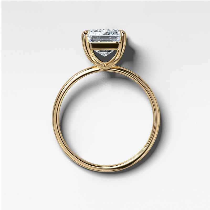 1 CT - 3 CT  Emerald Cut Lab grown Diamond Solitaire Engagement Ring