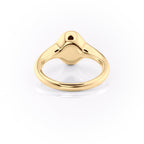 2 CT - 3 CT Oval Cut Flush Setting Moissanite Engagement Ring