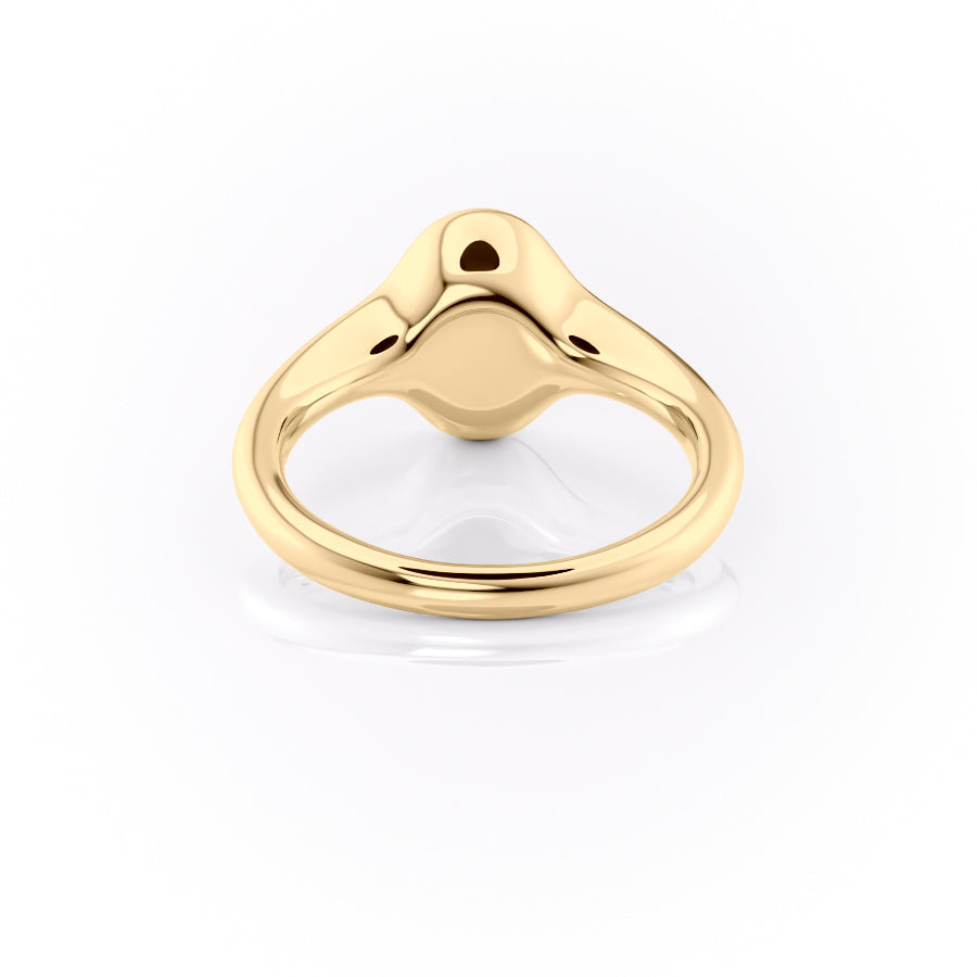 2 CT - 3 CT Oval Cut Flush Setting Moissanite Engagement Ring