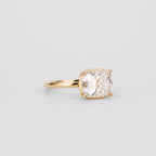 3 CT - 4 CT Elongated Cushion Cut Lab grown Diamond Solitaire Engagement Ring