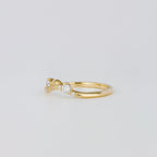 0.12 TCW Round CVD Diamond Curved Scattered Wedding Band