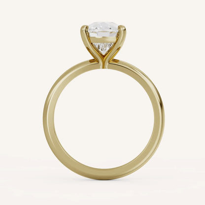 1.5 CT - 3 CT Oval Cut Lab grown Diamond Solitaire Engagement Ring