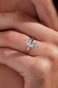 2 CT Marquise Cut Classic Solitaire Moissanite Engagement Ring