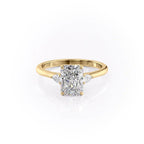 2 CT - 4 CT Radiant Cut Three Stone Moissanite Engagement Ring