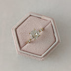 2 CT Elongated Cushion Cut Pave Dainty Style Moissanite Engagement Ring