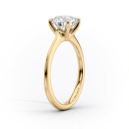 2 CT - 2.5 CT Round Cut Solitaire Moissanite Engagement Ring
