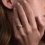 1 CT - 2 CT Elongated Cushion Cut Bezel Solitaire Moissanite Engagement Ring