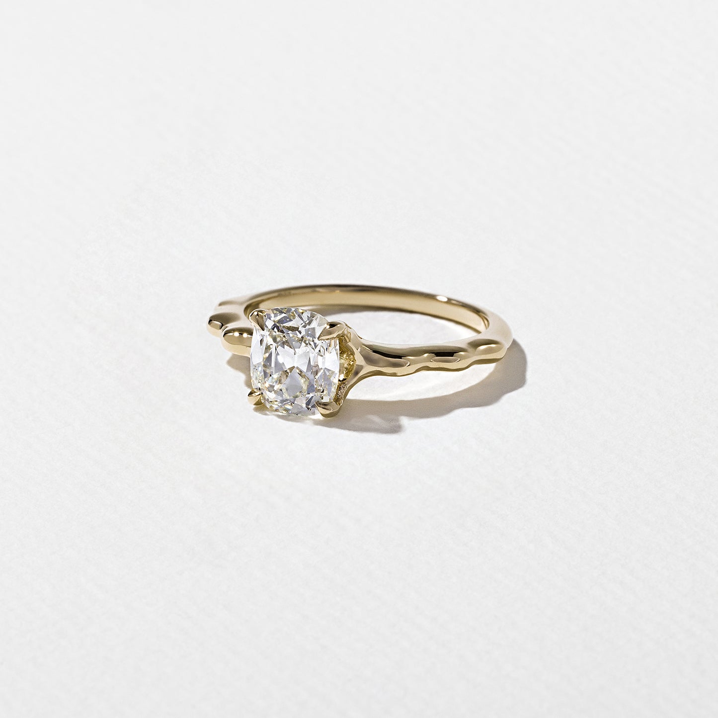 1.35 CT - 3.35 CT Cushion Cut Lab grown Diamond Solitaire Engagement Ring