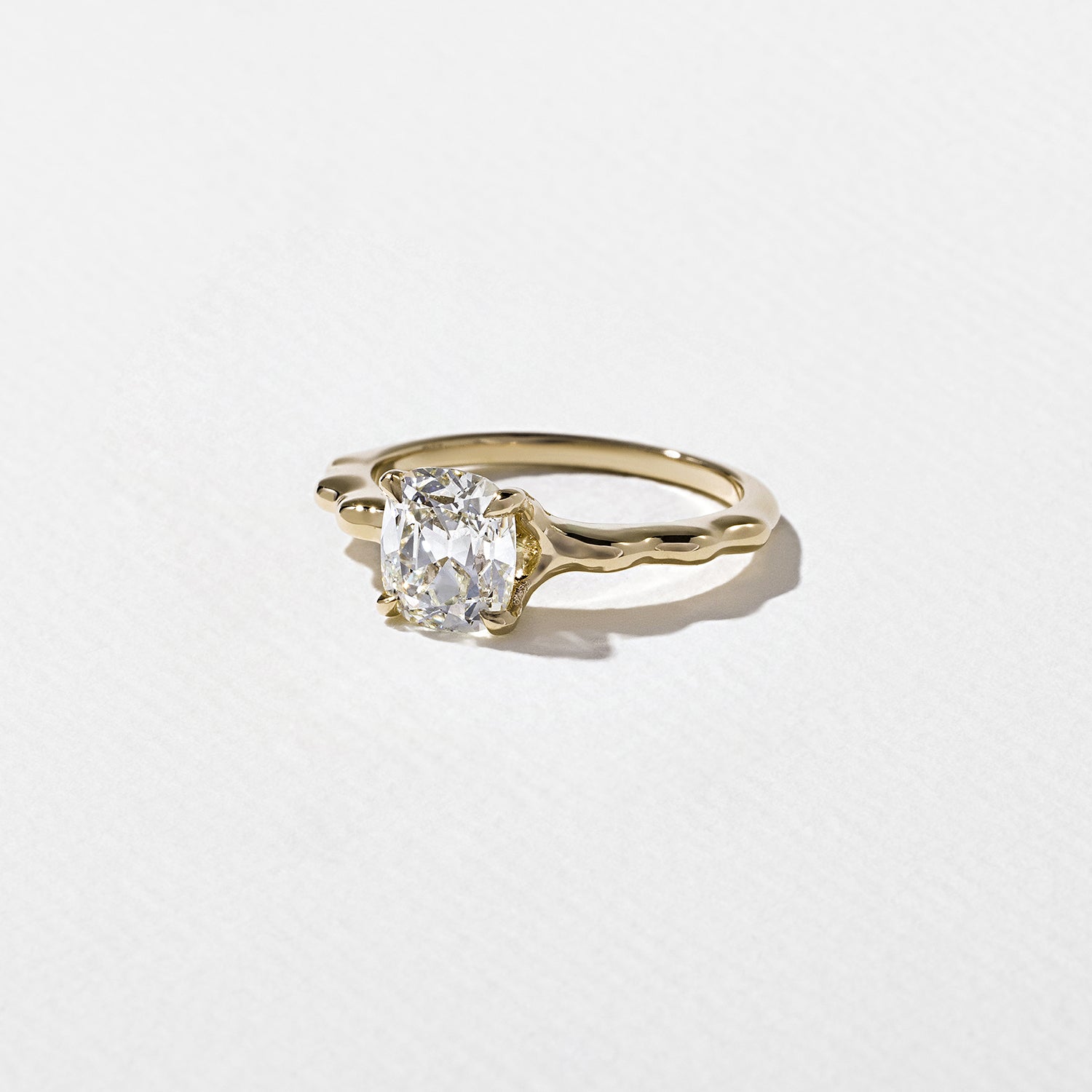 1.35 CT - 3.35 CT Cushion Cut Lab grown Diamond Solitaire Engagement Ring