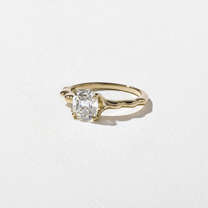 1.35 CT - 3.35 CT Cushion Cut Lab grown Diamond Solitaire Engagement Ring