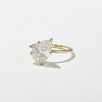 2.54 CT - 3.54 CT Pear Cut Lab grown Diamond Solitaire Engagement Ring