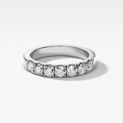 0.7 TCW Round CVD Diamond Pave Wedding Band