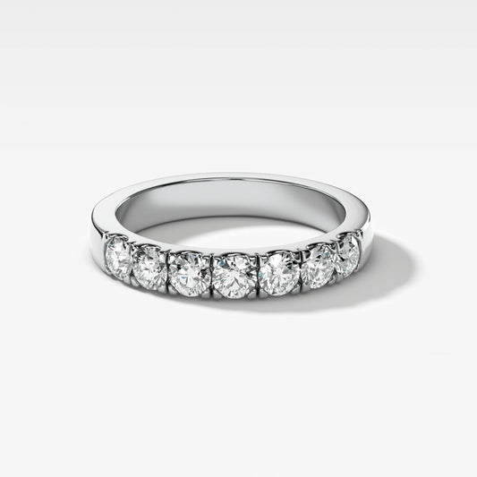 0.7 TCW Round CVD Diamond Pave Wedding Band