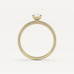 0.6 CT - 1 CT Baguette Cut Lab grown Diamond Solitaire Engagement Ring