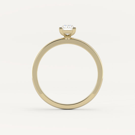 0.6 CT - 1 CT Baguette Cut Lab grown Diamond Solitaire Engagement Ring