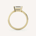 1 CT - 3 CT East-West Emerald Cut Lab grown Diamond Solitaire Engagement Ring