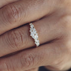 0.61 TCW Multi Shape CVD Diamond Wedding Band
