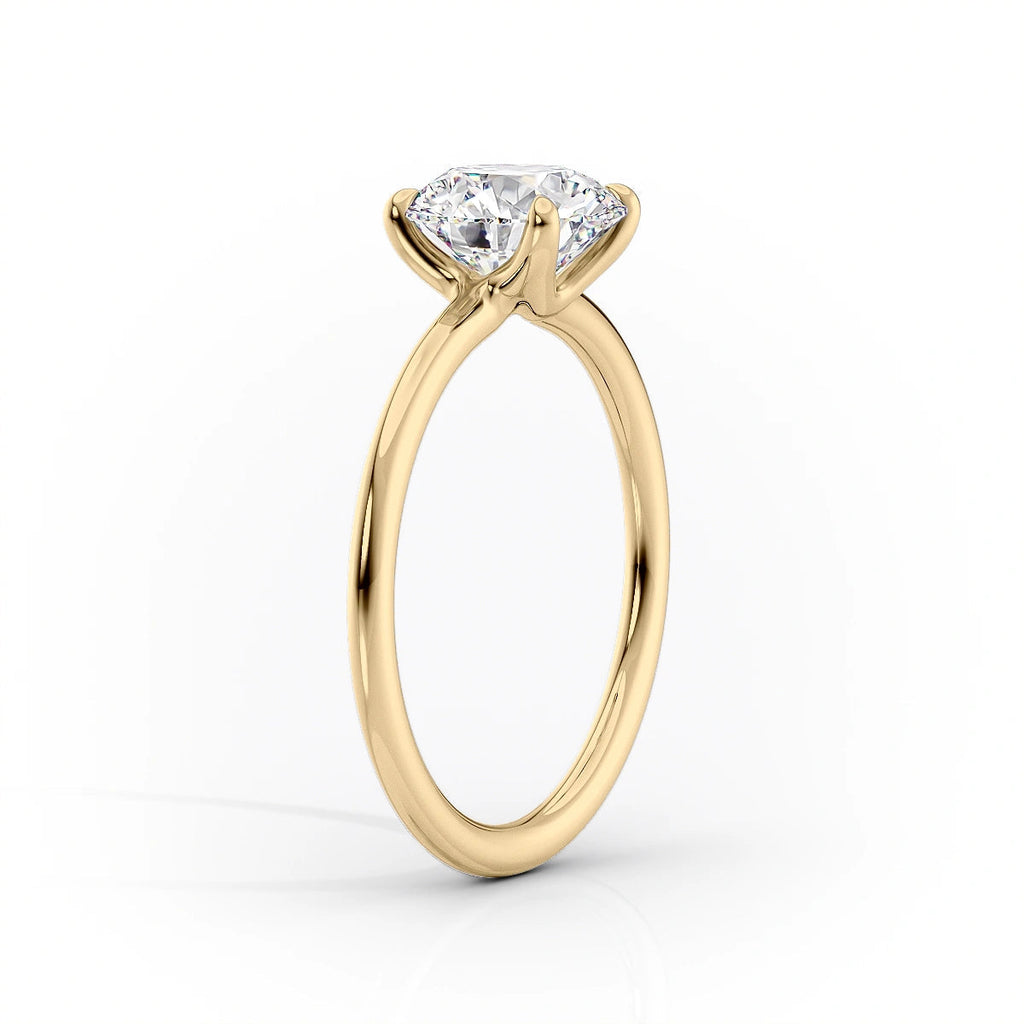 2.5 CT Elongated Cushion Solitaire Moissanite Engagement Ring