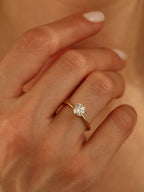 1.5 CT - 3.5 CT Round Cut Lab grown Diamond Solitaire Engagement Ring