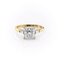 2 CT - 3 CT Princess Cut Three Stone Moissanite Engagement Ring