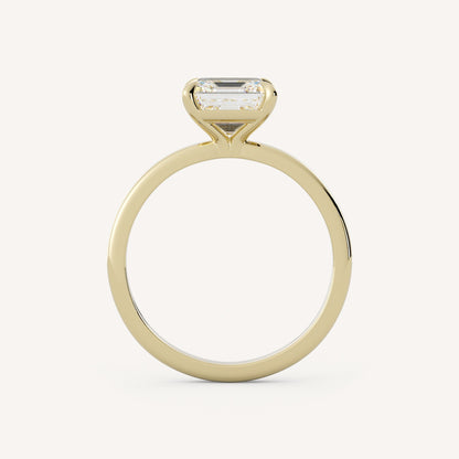 1.25 CT - 3 CT Asscher Cut Lab grown Diamond Solitaire Engagement Ring