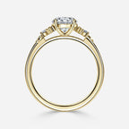1.6 CT - 2.6 CT Round Cut Nature Inspired Cluster Moissanite Engagement Ring